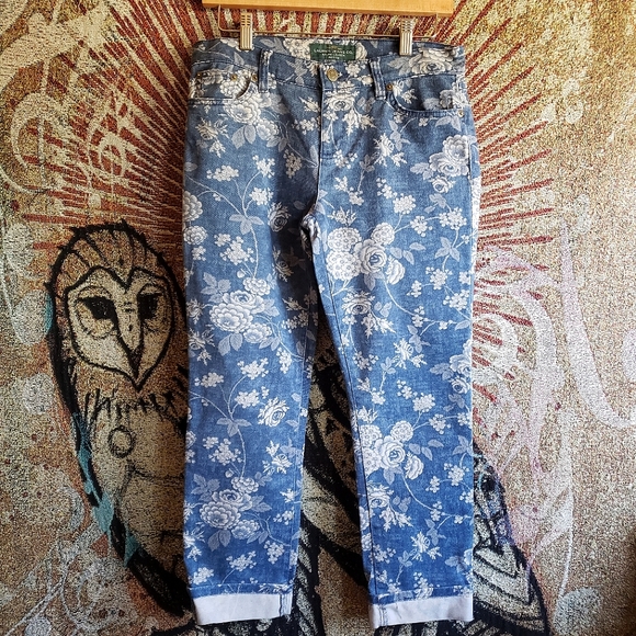 Ralph Lauren floral patterned Jean's.